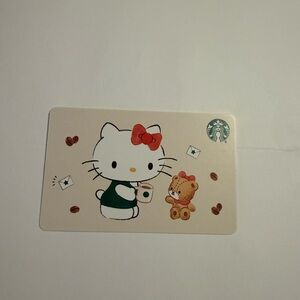 STARBUCKS HELLO KITTY GIFT CARD